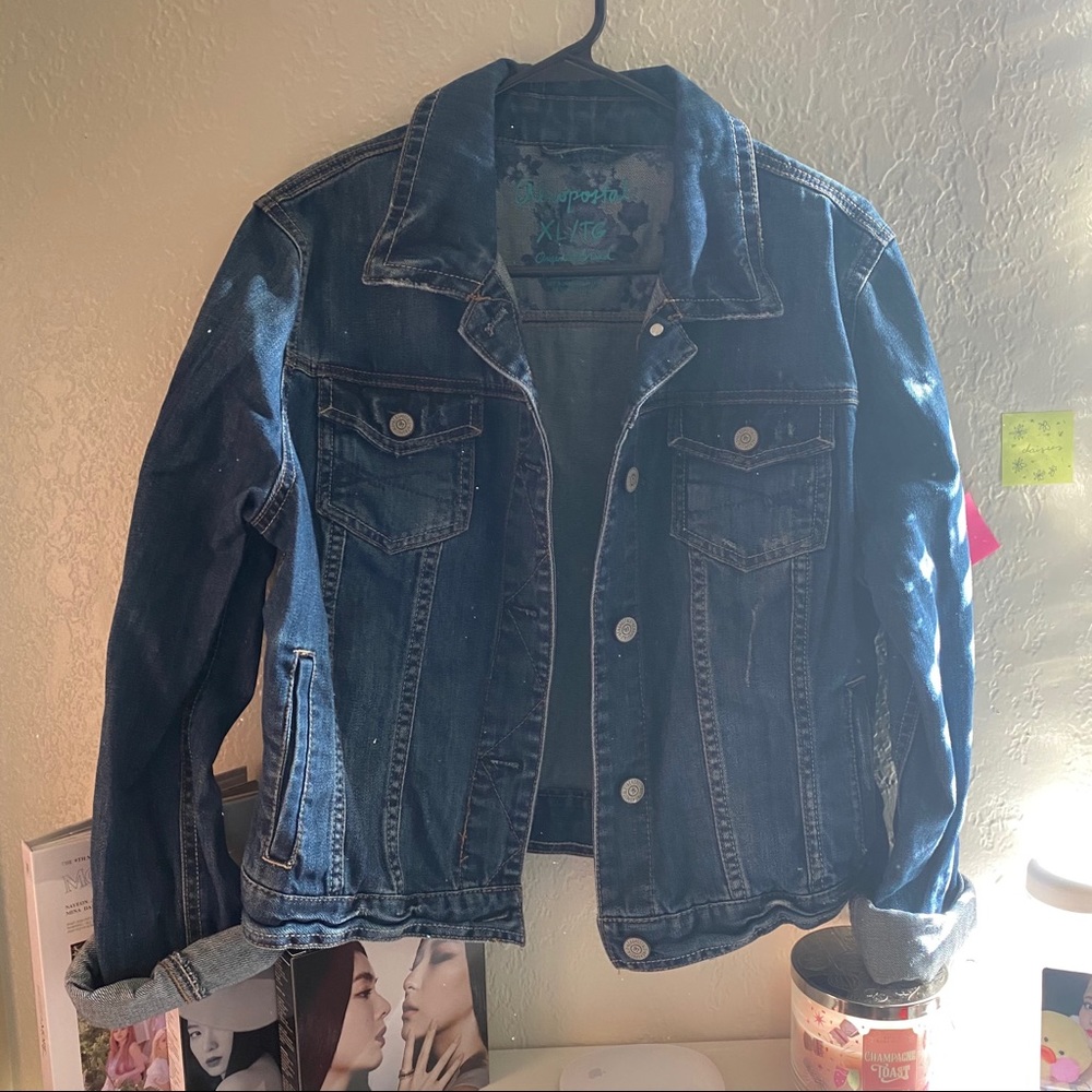 Aeropostale Distressed Denim Jacket